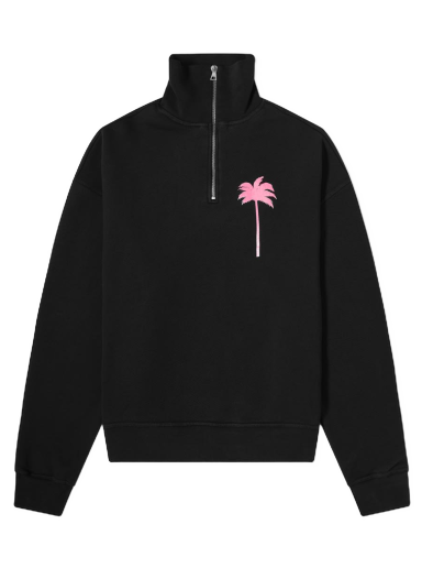Mikina Palm Angels Funnel Neck Sweat Čierna | PMBA044S21FLE0011032