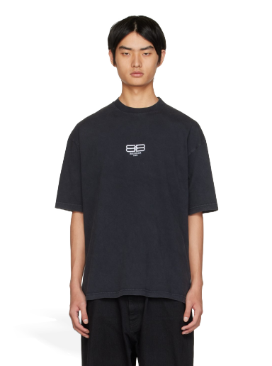 Tričko Balenciaga BB Paris Icon T-Shirt Čierna | 612966-TMVG7-9034