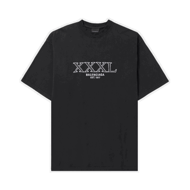 Tričko Balenciaga Large Fit T-Shirt Čierna | 641675 TNVD8 1070, 0