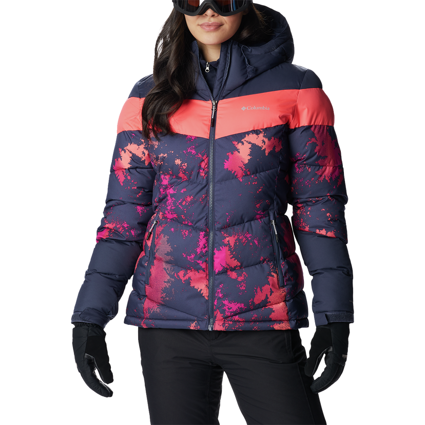 Prešívaná bunda Columbia Abbott Peak Insulated Hooded Puffer Jacket with Abstract Print Rôznofarebný | 1909971466