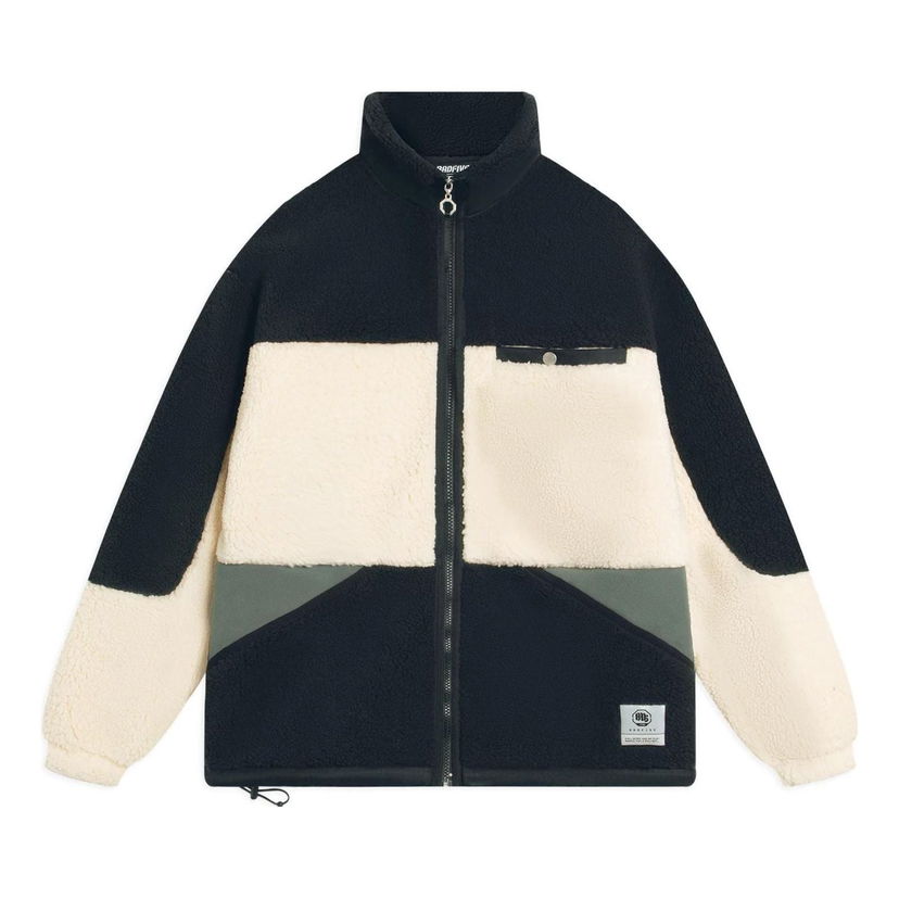 Bunda Li-Ning BadFive Color Block Fleece Jacket Čierna | AFDSA71-3