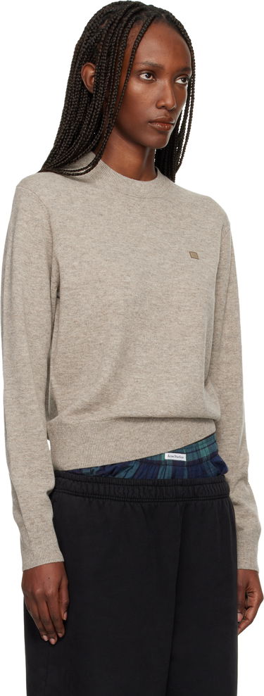 Sveter Acne Studios Knitted Crewneck Sweater Béžová | C60115-DRN106, 1