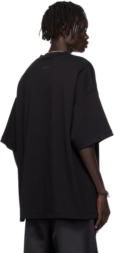 Tričko Fear of God ESSENTIALS 90s Fit Piqué Crewneck T-shirt Čierna | 125SP254410F, 2