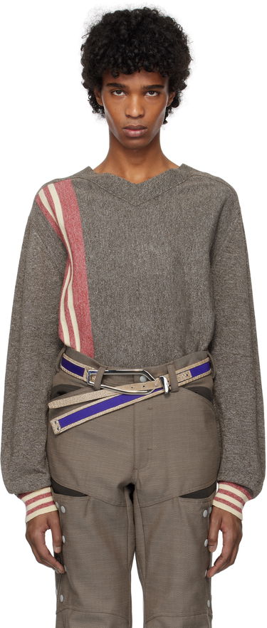 Sveter KIKO KOSTADINOV Kiko Kostadinov Ostro Sweater Hnedá | KKSS25KN02-107, 0
