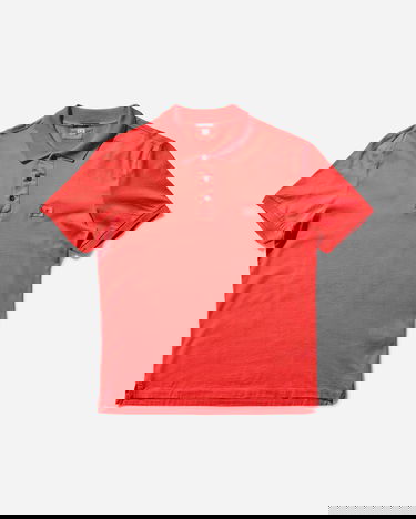 Polo tričko C.P. Company Mercerized Jersey Polo Shirt Červená | 18CMPL091A-006374G 547, 0