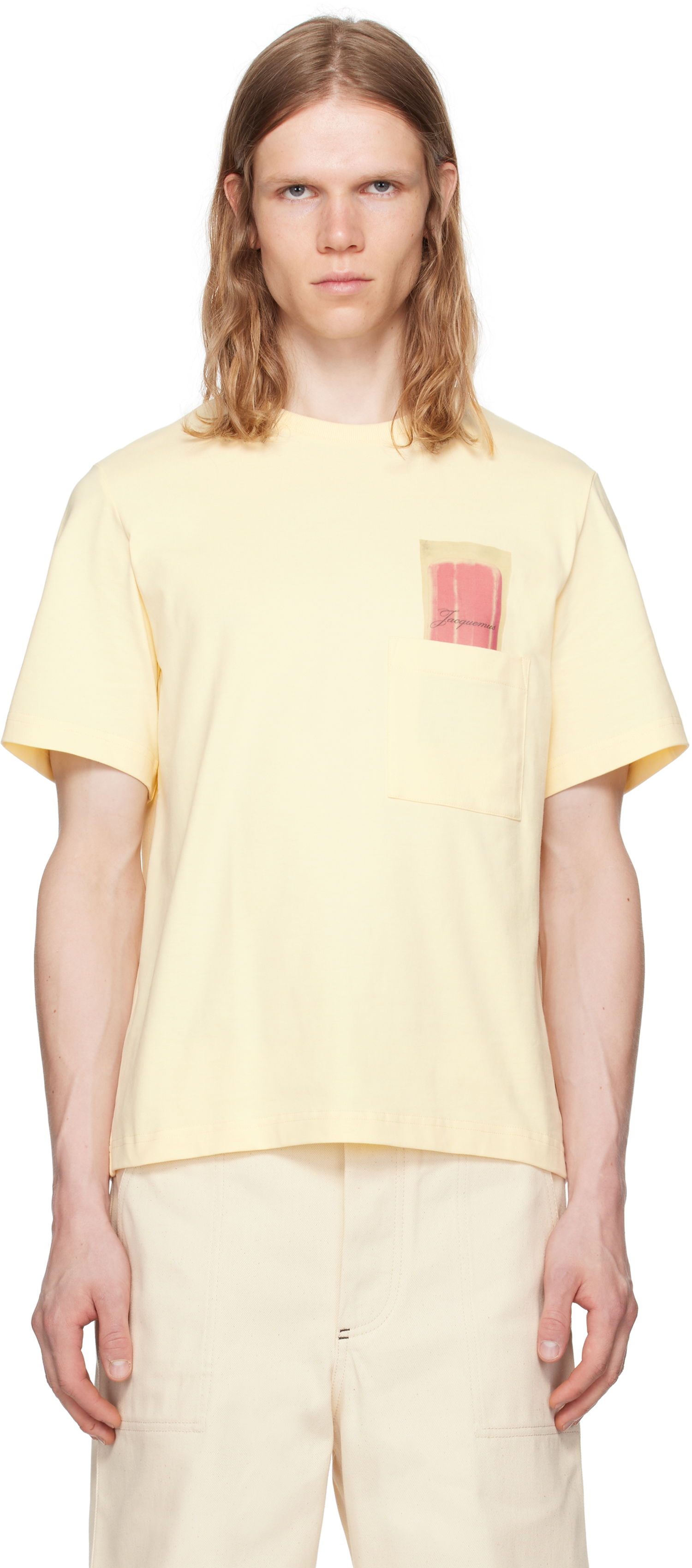 Tričko Jacquemus Jacquemus Esquimau Pocket T-Shirt Žltá | 25E255JS321-2306, 0