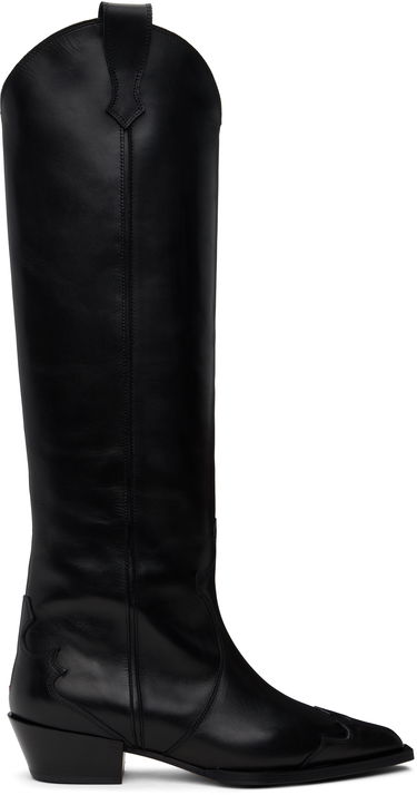 Šaty Aeyde Aeyde Aruna Leather Cowboy Tall Boots Čierna | A11-KB-ARUP40CH-223-800-001, 0