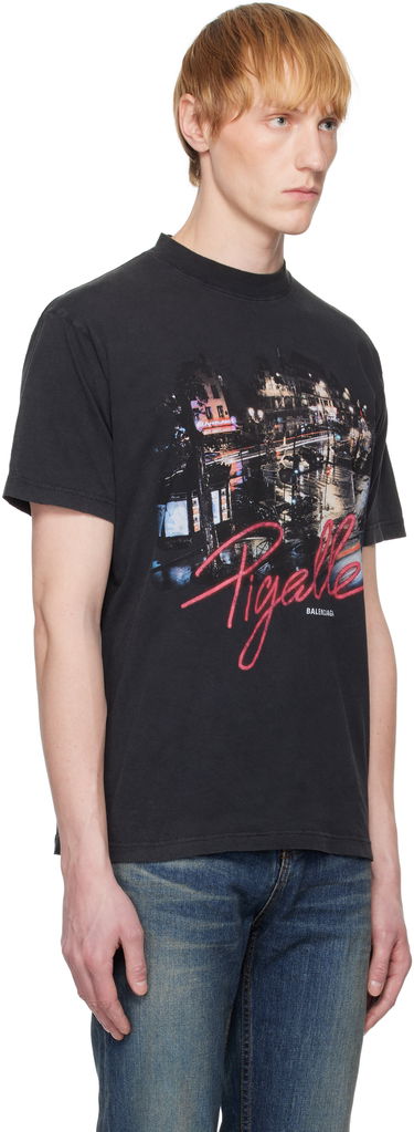 Tričko Balenciaga Balenciaga 'Pigalle' Small Fit T-Shirt Čierna | 809122TRVO1, 1