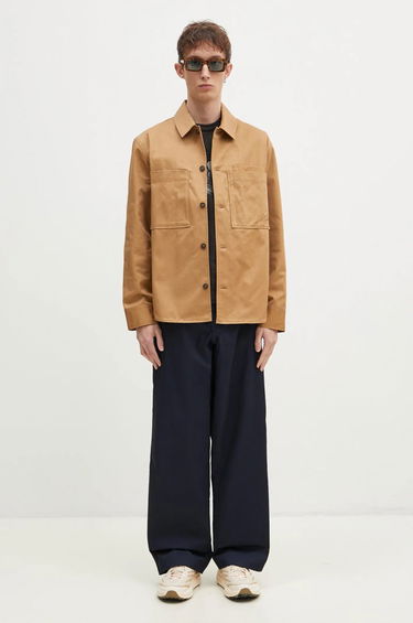 Košeľa MAISON KITSUNÉ Cotton Gabardine Overshirt Hnedá | MM00401WW0078, 4