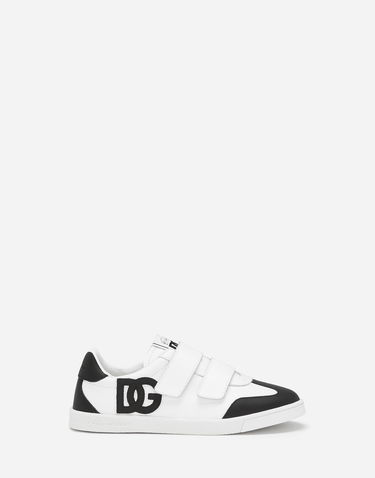 Tenisky a topánky Dolce & Gabbana DG Original Calfskin Low-Top With DG Logo Biela | DA5254A104889697, 0
