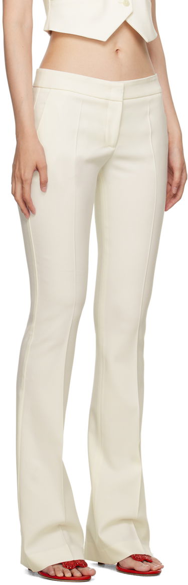 Nohavice Blumarine Blumarine Flared Dress Pants Biela | A322P098A, 1