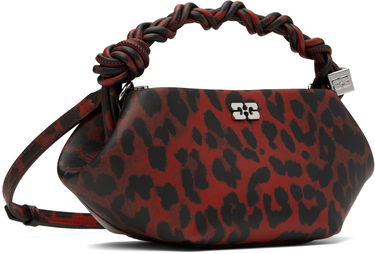 Kabelka GANNI Ganni Leopard Print Mini Bou Bag Červená | A6628, 1