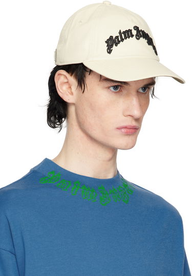 Šiltovka Palm Angels Curved Logo Baseball Cap Biela | PMLB10AS25FAB0010310, 1