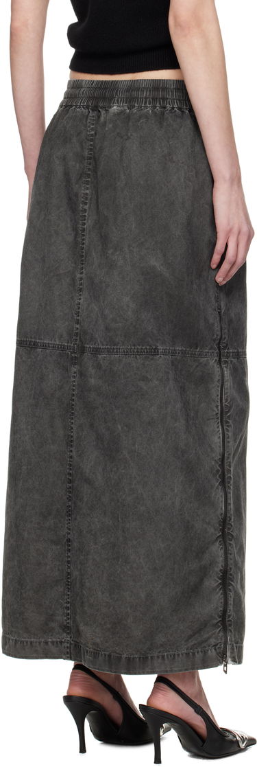 Sukňa Diesel Diesel O-HAZEL-Q2 Maxi Denim Skirt Šedá | A17384 0NJBP, 2