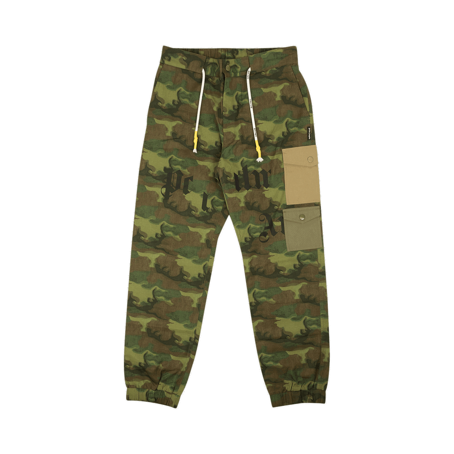 Cargo nohavice Palm Angels Camo Cargo Pants Zelené | PMCA085R21FAB0018556, 0