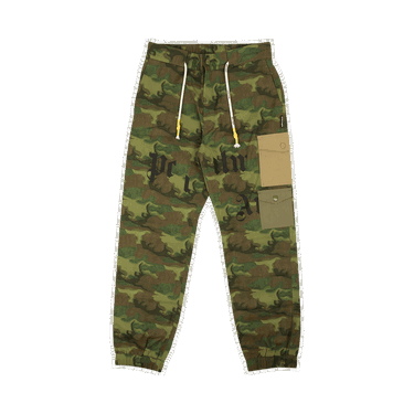 Cargo nohavice Palm Angels Camo Cargo Pants Zelené | PMCA085R21FAB0018556, 0