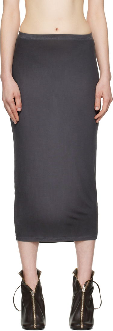Sukňa Acne Studios Acne Studios Midi Ribbed Skirt Šedá | AF0505-, 0
