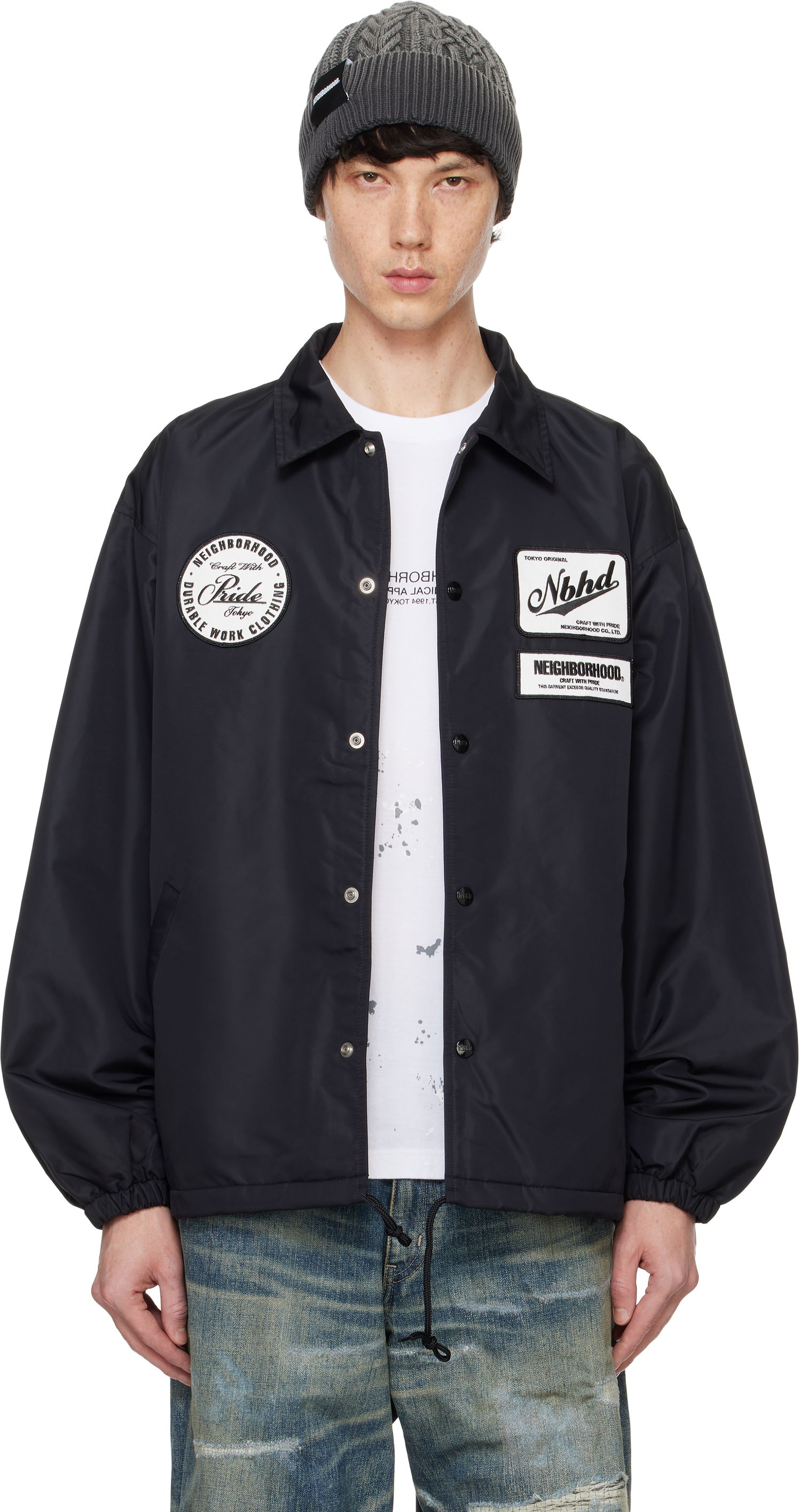 Vetrovka Neighborhood Windbreaker Jacket Čierna | 242TSNH-JKM02, 0
