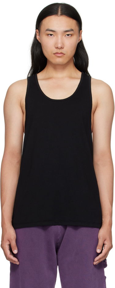 Tielko LES TIEN Les Tien Cotton Tank Top Čierna | CJ-2046, 0