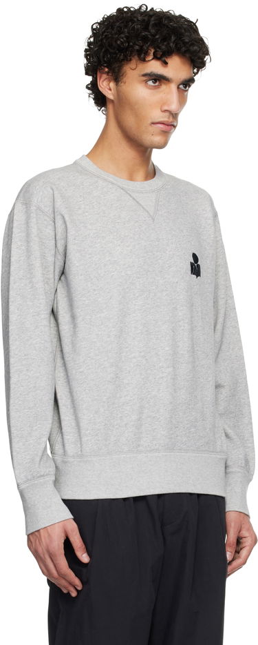 Mikina ISABEL MARANT Isabel Marant Mike Logo Crewneck Sweatshirt Čierna | SW0030HA-D1M05H, 4