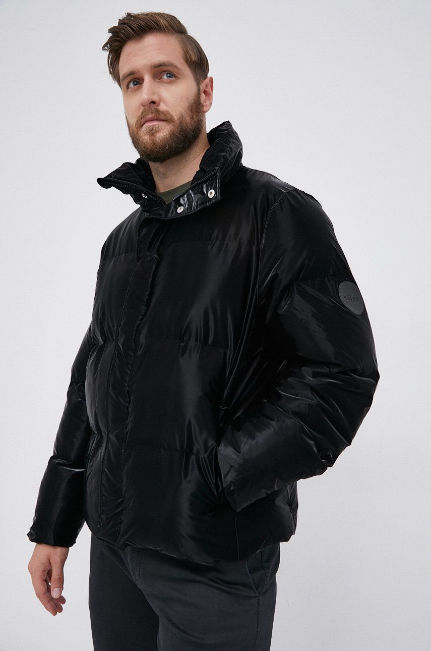 Prešívaná bunda Rains Boxy Puffer Jacket Čierna | 1522.29, 1