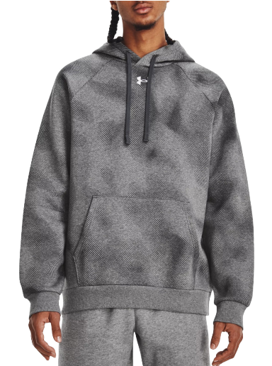 Mikina Under Armour Rival Fleece Printed Hoodie Šedá | 1379759-025