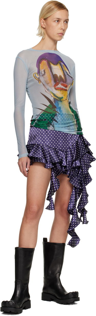 Tričko Charles Jeffrey Loverboy Charles Jeffrey LOVERBOY Powermesh Long Sleeve Graphic Print T-Shirt Rôznofarebný | 52080201, 3