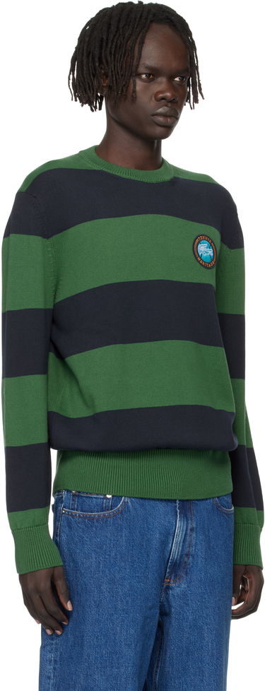Sveter Lacoste Lacoste Striped Cotton Jersey Sweater Zelené | AH5179_C5C, 1