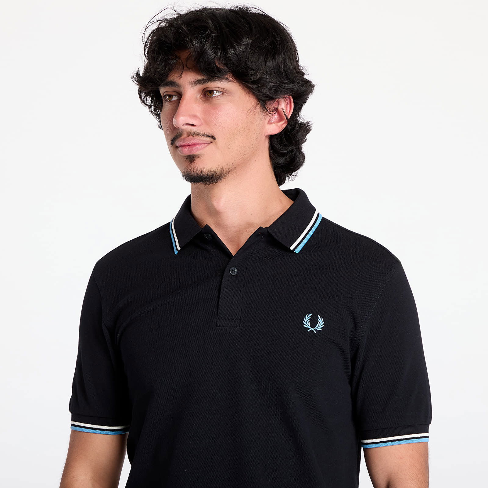 T-shirt The Twin Tipped Shirt Black/ Ecru/ Soft blue M