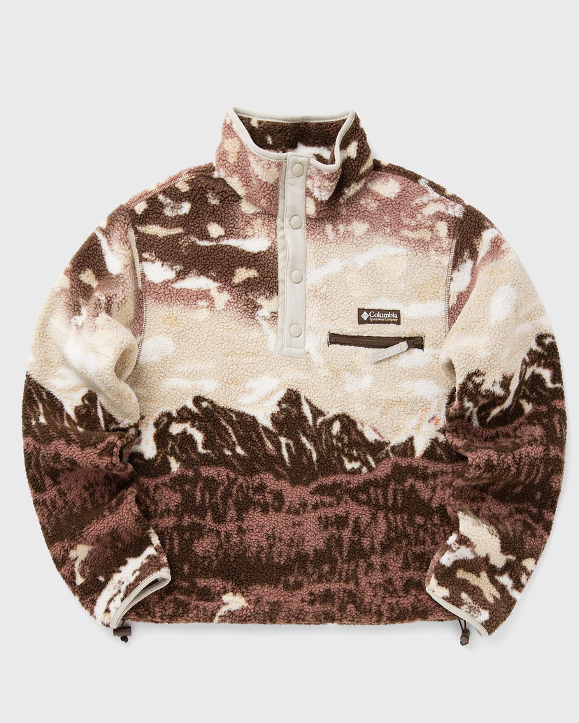 Sveter Columbia Helvetia II Printed Cropped Fleece Half Snap Pullover Hnedá | 2098501256