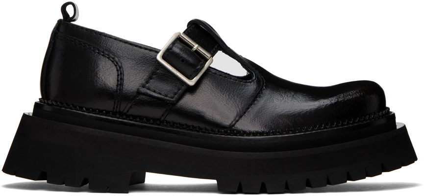 Tenisky a topánky AMI AMI Paris Round Toe Buckle Loafers Čierna | USV050.840, 0
