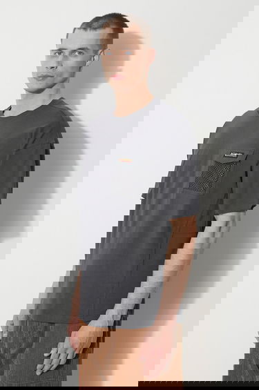 Tričko Columbia Painted Peak T-Shirt with Utility Mesh Pocket Šedá | 2074481, 4