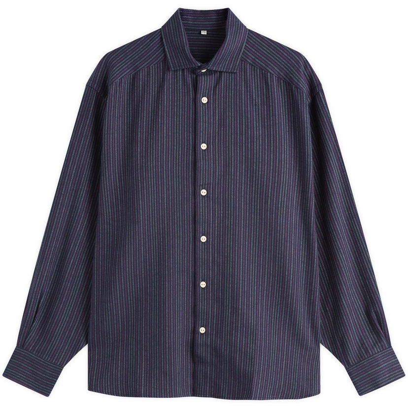 Košeľa Baserange Claude Flannel Shirt, Size X-Small Fialová | TSCL-FLP-WI25