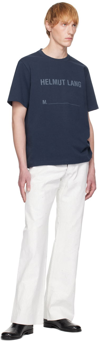 Tričko Helmut Lang Helmut Lang Stamped Logo T-Shirt Navy | P01HM506, 3