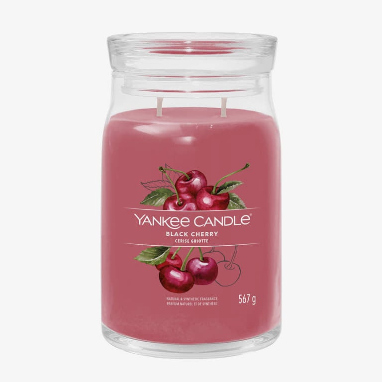 Sviečka Yankee Candle Large Jar Candle 2 Wicks Black Cherry Ružová | 40374, 0