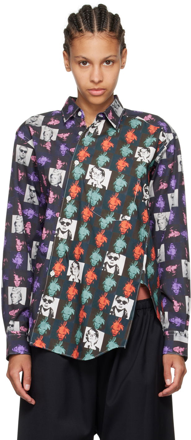 Košeľa Comme des Garçons Asymmetrical Printed Shirt Rôznofarebný | FM-B008-051, 0