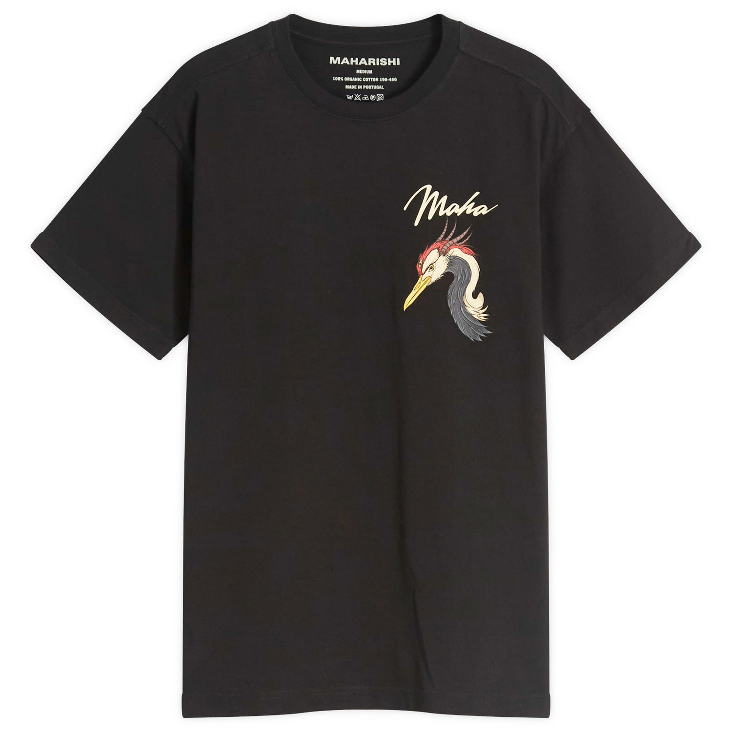 Tričko Maharishi Year of the Crane Graphic Tee, Size Large Čierna | 1580-BLK, 1