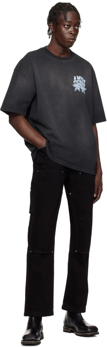 Tričko AMIRI Championship Graphic Print Cotton T-Shirt Čierna | AMJYTE1139, 3