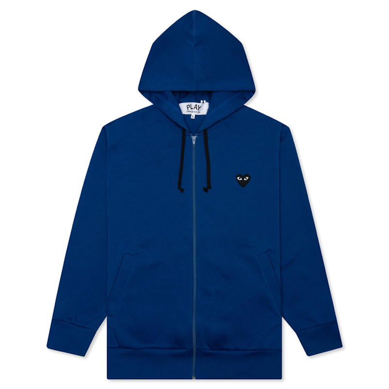 Mikina Comme des Garçons Big Black Heart Zip Hoodie Navy | AZ-T253-051-2, 0