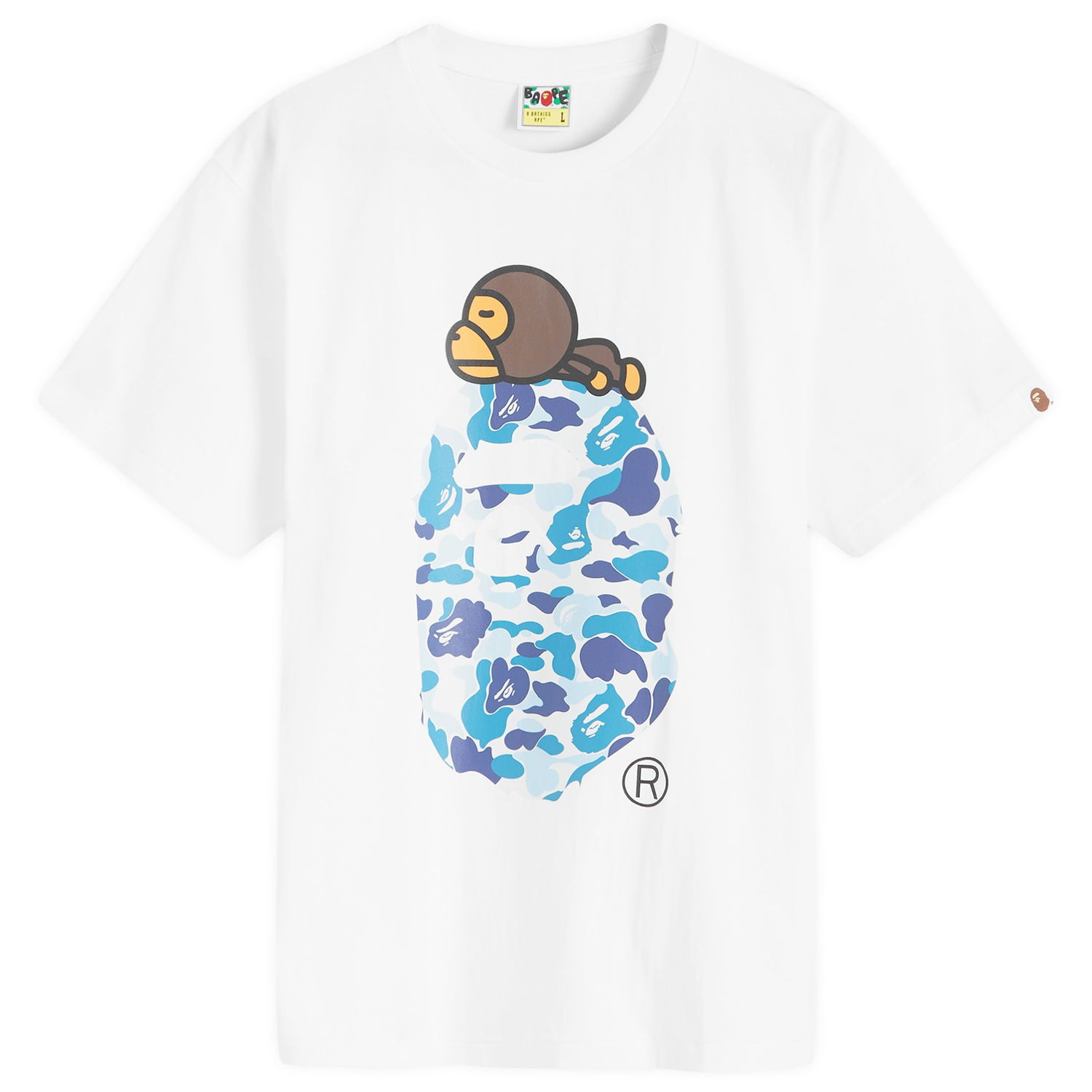 Tričko BAPE A Bathing Ape ABC Camo Biela | 002TEK301004M-WHB, 0