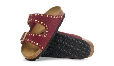 Tenisky a topánky Birkenstock Arizona Rivet Suede Leather Regular Fit Sandals Vínová | 1030329, 3