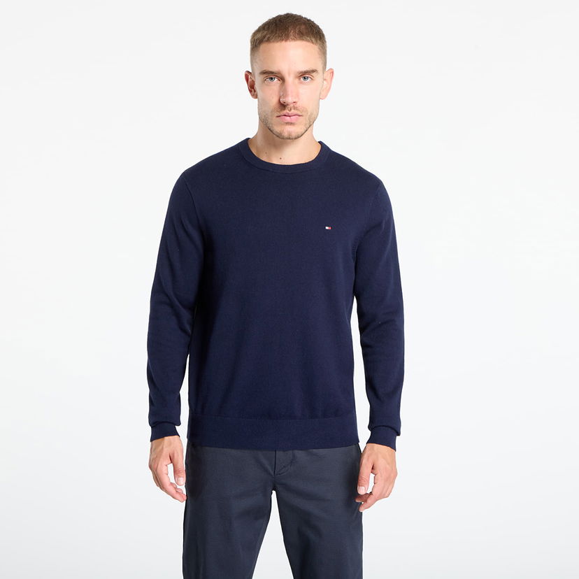 Sveter Tommy Hilfiger Tommy Hilfiger Pima Cotton Cashmere Crew Neck Sweater Navy | MW0MW28046 DW5