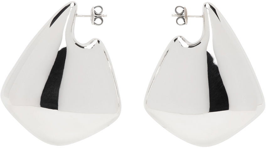 Náušnice Bottega Veneta Large Fin Earrings Metalická | 786206 V5070, 0
