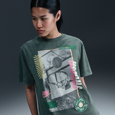 Tričko Nike Nike Loose Fit Basketball T-Shirt Zelené | HJ3634-338, 1