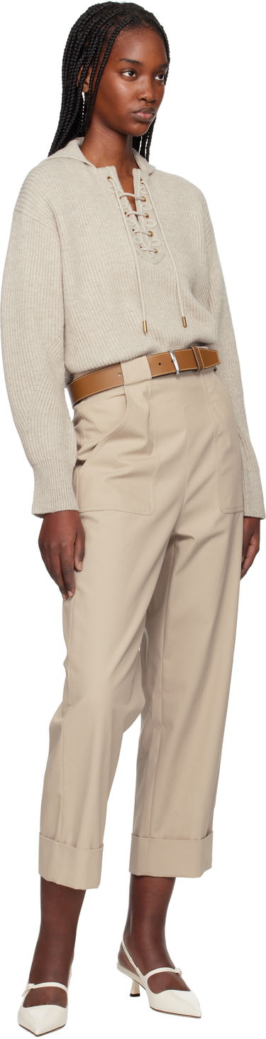 Opasok Max Mara Max Mara Leather Twin-Fastening Belt Modrá | 2514501021600, 4