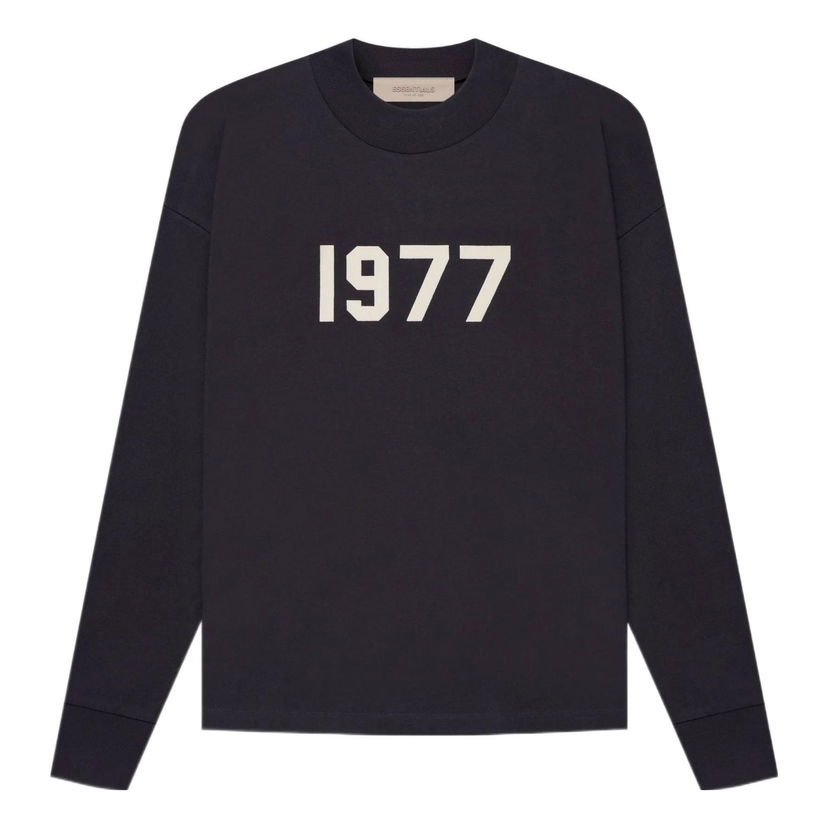 Tričko Fear of God Essentials 1977 Long Sleeve T-Shirt Čierna | FOG-SS22-140