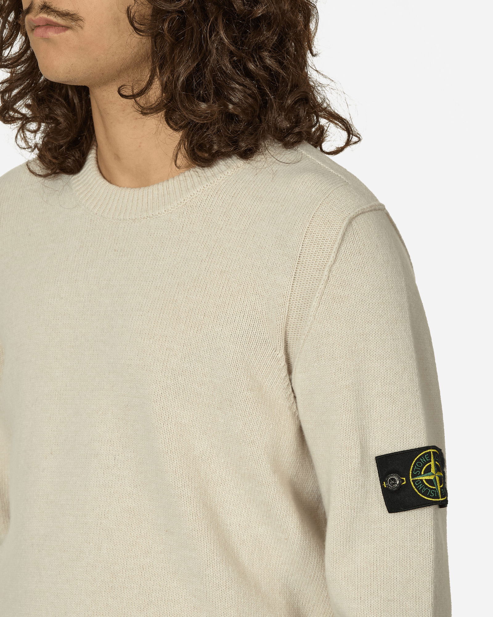 Wool Crewneck Sweater Plaster