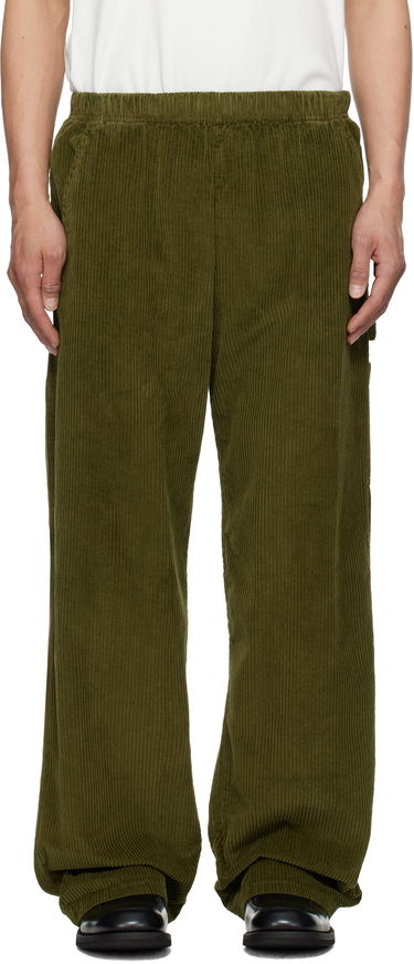 Nohavice LES TIEN Les Tien Heavyweight Utility Puddle Sweatpants Zelené | WC-3089-SW, 0