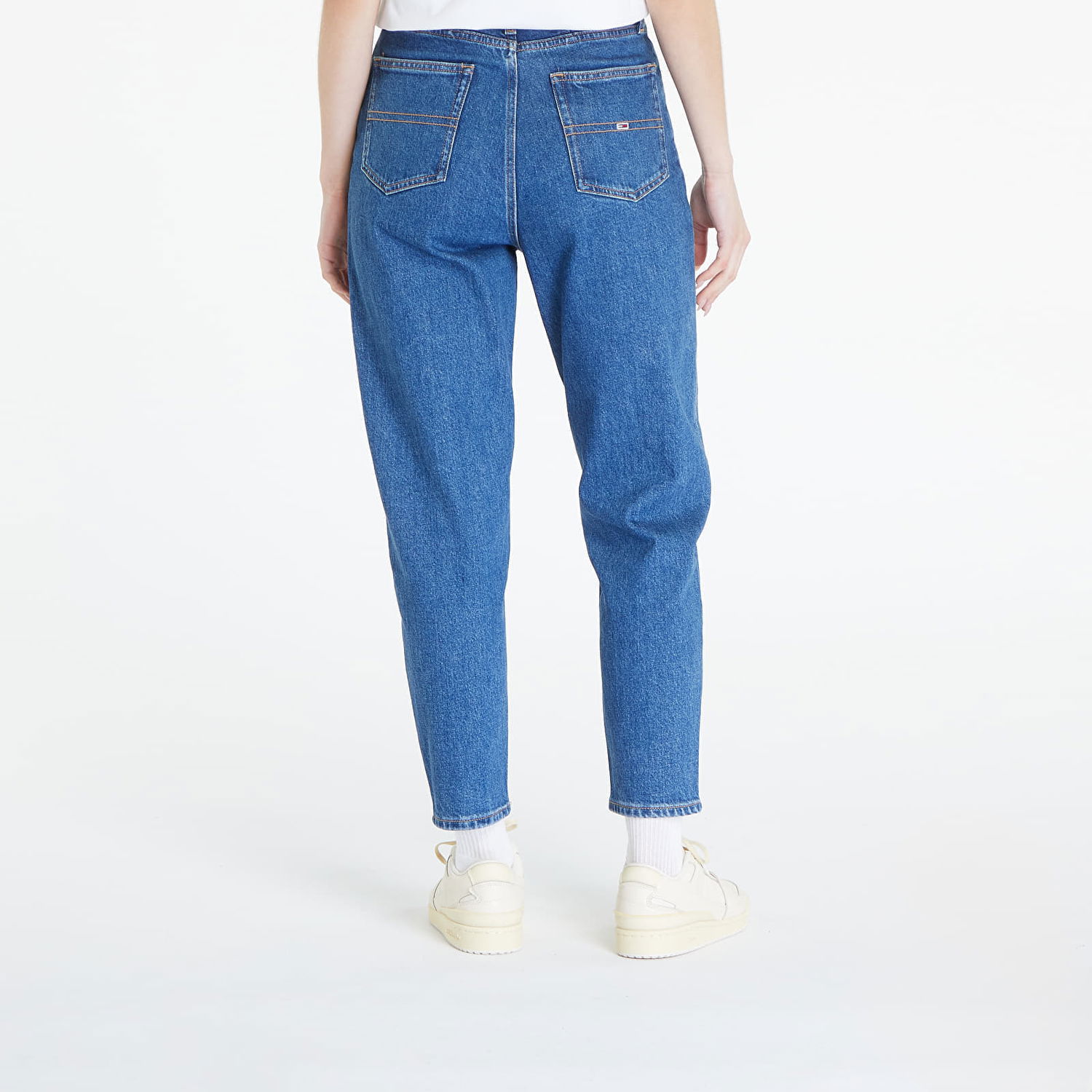 Džínsy Tommy Hilfiger Mom Jean Ultra High Tapered Flag Denim Medium Modrá | DW0DW18572 1A5, 1