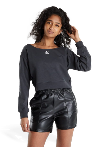 Mikina adidas Originals Slouchy Crewneck Čierna | HU1647
